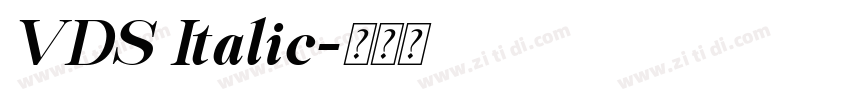 VDS Italic字体转换